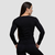 GymBeam Ženska majica dugih rukava Basic Black