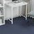 vidaXL Preproga ploščica Zaradičen Modra 50 x 50 cm 4 pcs