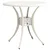 3-dijelni bistro set od lijevanog aluminija bijeli