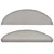 Prostirke za stepenice 10 kom 56x17x3 cm poluokrugle boje taupe