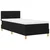 LED Box Spring Krevet s LED trakama Crna 80 x 200 cm tkanina
