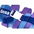 Swimming belt for kids 850 blue/purple