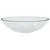 Umivaonik stakleni 50 x 37 x 14 cm prozirni