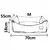 SOFA majhna postelja za psa ali mladička 70x55x18 cm moka RJAVA