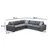Atelier del Sofa Ugaona garnitura Loop 7 95x85x282cm Antracit
