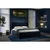 Boxxx OBLAZINJENA POSTELJA 180 cm x 200 cm , tekstil temno modra