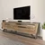 Hanah Home TV Komoda Astrid, 163,8x46,8x36,6 cm, Braon-Crna