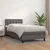 Vidaxl Box spring postelja z vzmetnico siva 90x200 cm umetno usnje