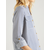 VERO MODA Bluza BUMPY, modra, bela