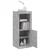 Komoda s LED svjetlima siva boja betona 41x37x100 cm