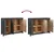 Komoda sivi 100 x 35 x 74 cm od masivne borovine
