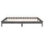 Vidaxl LED posteljni okvir siv 120x190 cm trden les