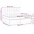 Vidaxl Box spring postelja z vzmetnico LED temno rjava 200x200cm blago