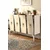 Hanah Home komoda Elips 120, 120 cm, bela / travertin / srebrna