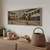 WallXpert uramljena MDF slika ARTSNTMDL14, trg na Monmartru sa drvoredom i kućama sa kapcima, 33 x 70 cm