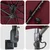 Vrtni suncobran Bordeaux Crvena 248,5 x 247,5 x 160 cm