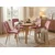 Jedilni stol SPLIT VELVET, roza