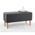 Atelier del Sofa Tabure Glend, 100x50x43cm, Tamnosivi