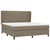 Vidaxl Box spring postelja z vzmetnico taupe 160x200 cm blago