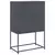 Visoka komoda antracit 68,5x38,5x107 cm čelična