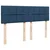 Vidaxl Box spring postelja z vzmetnico modra 140x200 cm blago