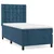 shumee Box spring postelja z vzmetnico temno modra 100x200 cm žamet
