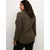 KAFFE CURVE Bluza Ami temno zelena