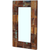 vidaXL Ogledalo iz Masivnega Predelanega Lesa 80x50 cm
