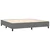 Vidaxl Box spring postelja z vzmetnico temno siva 200x200 cm blago