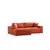 Atelier del Sofa Ugaona garnitura Pirlo 145x43x206cm Narandžasta
