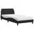 Krevet s madracem Dover crni 100 x 200 cm od umjetne kože