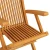 Vrtne stolice s bež jastucima 3 kom od masivne tikovine