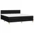 Vidaxl Box spring postelja z vzmetnico LED črna 160x200 cm blago