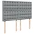 Vidaxl Box spring postelja z vzmetnico svetlo siva 140x200 cm blago