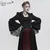Ženski plašč DEVIL FASHION - Gothic Flared Sleeved Beaded Long - ECT012