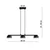 Brilagi - LED luster na sajli MONO 3xGX53/30W/230V crna