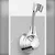 INF 2-Pack Universal No-Drilling Shower Head Holder - 360° Rotatable Bracket Black, (5000158287)