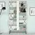 Hanah home Polica 120x78,8x60?cm Krem-Crna