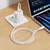 Hoco USB-C–USB-C kabel Hoco 3 A, 60 W, silikonski, 1 m, X124, bel