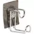 TENDANCE KUKA 6,5X8X9,3CMZA PESKIRE NA LEPLJENJE HROM