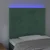 LED uzglavlje tamnozeleno 90x5x118/128 cm baršunasto