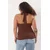 Trendyol Curve Ženska bluza Tbbss25Af00009, Braon