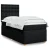 vidaXL vidaXL Box spring postelja z vzmetnico črna 90x200 cm blago, (21291754)