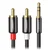 KABL 3.5MM TO 2X CINCH 2M Gold UGREEN AV102
