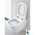 Konzolna WC šolja GAP Rimless 350x540mm odvod u zid bela Roca