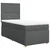 Vidaxl Box spring postelja z vzmetnico temno siva 80x200 cm blago