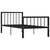 Okvir za krevet crni metalni 100 x 200 cm