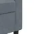 Vidaxl Dvosed temno siv 120 cm žamet