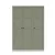 Hanah Home ormar Loren 1600-235, 135,8 cm, zeleni / beli