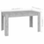 Blagovaonski stol siva boja betona 140x74,5x76 cm od iverice